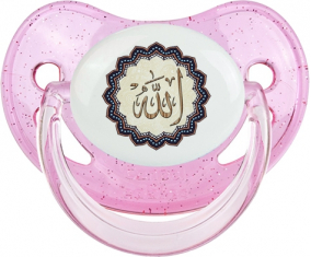 Allah en árabe: Punta fisiológica tetina rosa de lentejuelas