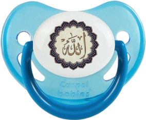 Allah en árabe: Punta fisiológica de tetina fosforescente azul