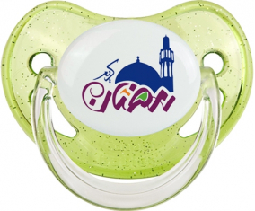 Islam Ramadhan: Punta fisiológica tetina verde de lentejuelas