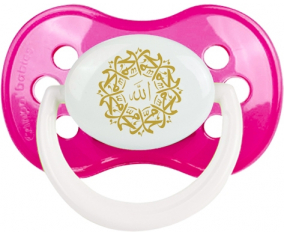 Allah - Mohamed en árabe: clásico punta anatómica tetina de color rosa oscuro