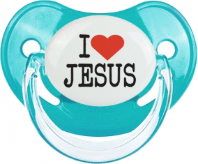 I love Jesus : Chupete fisiológico personnalisée