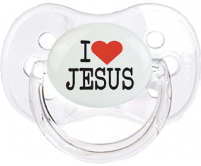 Me encanta Jesús: Punta de cereza tetina clásica transparente