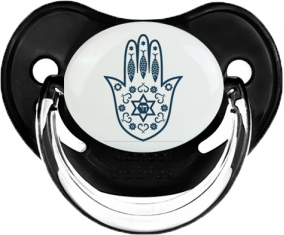 Judaísmo: Khamsa Fatman Hand: Classical Black Tetine Physiological Tip