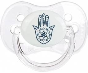 Judaísmo: Khamsa Fatman Hand: Punta de cereza tetina clásica transparente