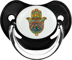 Judaísmo: Khamsa evil eye: Classic Black Tetine physiological tip