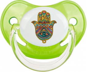 Judaísmo: Khamsa evil eye: Clásico punta fisiológica tetina verde