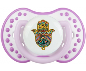 Judaísmo: Khamsa bad eye: Classic white-mauve Tetine tip Lovi Dynamic