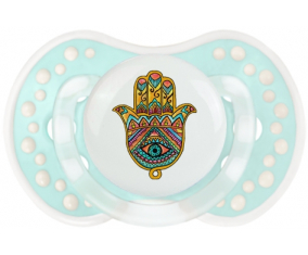 Judaísmo: Khamsa bad eye: Retro-turquoise-lagoon classic Tetine tip Lovi Dynamic