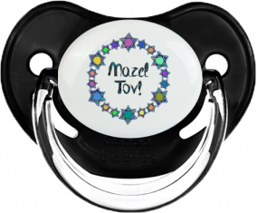 Mazel Tov design-1: Punta fisiológica tetina negra clásica