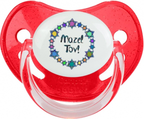 Mazel Tov design-1: Punta fisiológica tetina de lentejuelas rojas