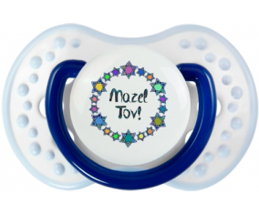Mazel Tov design-1: Punta tetina clásica azul marino-blanco Lovi Dynamic
