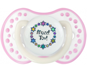 Mazel Tov design-1: Punta tetina de color blanco-rosa fosforescente Lovi Dynamic
