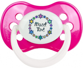 Mazel Tov design-1: Clásico punta anatómica tetina rosa oscuro