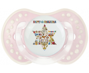 Judaísmo: Feliz diseño hanukkah-1: Retro-pink-tender clásico Tetine tip Lovi Dynamic