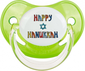Judaísmo: Feliz hanukkah design-2: Consejo fisiológico tetino verde clásico