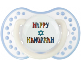 Judaísmo: Feliz hanukkah design-2: Classic White-cyan Tetine tip Lovi Dynamic