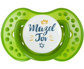 Judaísmo: mazel tov hebreo diseño-2: Chupete lovi dynamic personnalisée