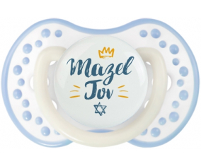 Judaísmo: mazel tov hebreo design-2: Classic White-cyan Tetine tip Lovi Dynamic