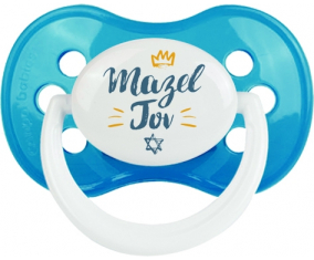 Judaísmo: mazel tov hebreo design-2: Cyan classic Tetine anatómico tip