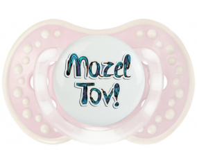 Judaísmo: mazel tov hebrew design-3: Retro-pink-tender classic Tetine tip Lovi Dynamic