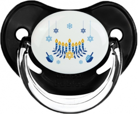 Judaísmo: Diseño de Hanukkah-2: Punta fisiológica clásica tetina negra