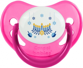 Judaísmo: Diseño de Hanukkah-2: Punta fisiológica fosforescente rose tetina