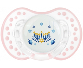 Judaísmo: Diseño hanukkah-2: Punta tetina retro-blanca-rosa-tierna Lovi Dynamic