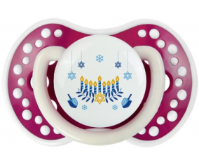Judaísmo: Diseño hanukkah-2: Punta de tetina fosforescente Fuchsia Lovi Dynamic