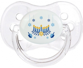 Judaísmo: Diseño hanukkah-2: Punta de cereza tetina clásica transparente