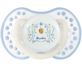 Judaísmo: Hanukkah design-3: Classic White-cyan Tetine tip Lovi Dynamic