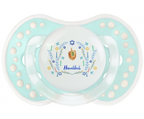 Judaísmo: Hanukkah design-3: Retro-turquoise-lagoon classic Tetine tip Lovi Dynamic