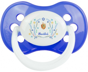 Judaísmo: Diseño de Hanukkah-3: Punta anatómica tetina azul clásica