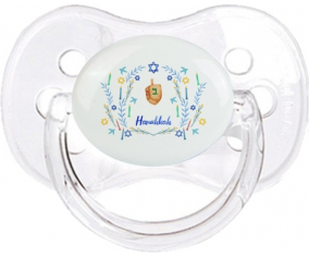 Judaísmo: Hanukkah design-3: Punta de cereza tetina clásica transparente