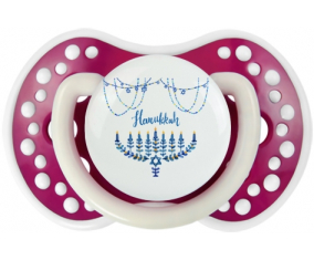 Judaísmo: Diseño hanukkah-4: Punta de tetina fosforescente Fuchsia Lovi Dynamic