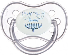 Judaísmo: Diseño de Hanukkah-4: Punta anatómica tetina clásica transparente