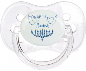 Judaísmo: Diseño hanukkah-4: Punta de cereza tetina clásica transparente