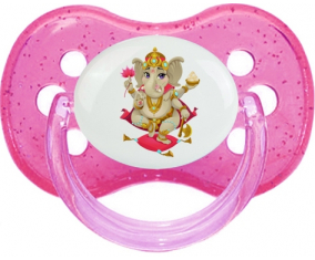 Ganesha hindú: Punta de cereza tetina rosa de lentejuelas