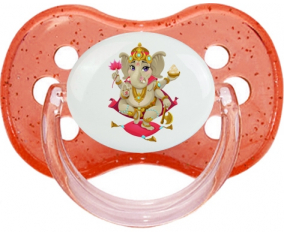 Ganesha hindú: Punta de cereza tetina de lentejuelas rojas
