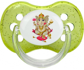 Ganesha hindú: Punta de cereza tetina de lentejuelas verdes