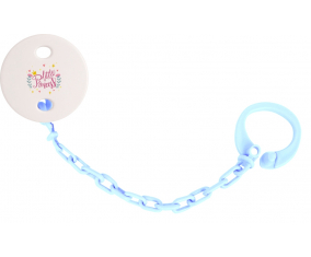 Attache-tetine Mi pequeño diseño princesa-8 color azul cielo