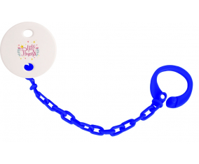 Attache-tetine Mi pequeño diseño princesa-8 Color marino