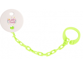 Attache-tetine Mi pequeño diseño princesa-8 color verde