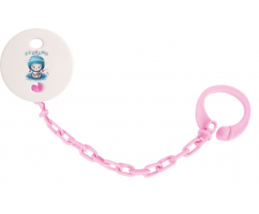 Attache-TetineAnimaux divertido pesca de color rosa claro