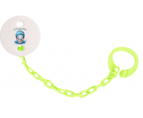 Attache-TetineAnimaux Funny Pesca Verde Color