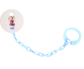Attache-TetineAnims divertido Woof! color azul cielo