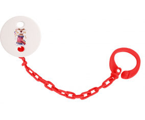 Attache-TetineAnims divertido Woof! Color rojo