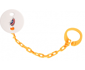 Attache-thletLeatManmanBouclier Capitán América rompe la pared de color naranja