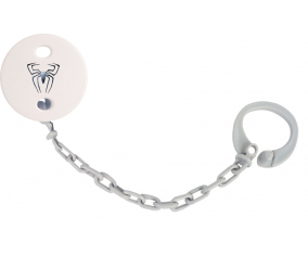 Attache-thra Spiderman Spider color araña gris