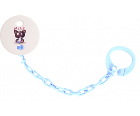 Attache-TetineAnimaux Funny Milk Sky Color azul