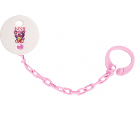 Attache-TetineAnimaux Funny Fish Color rosa claro